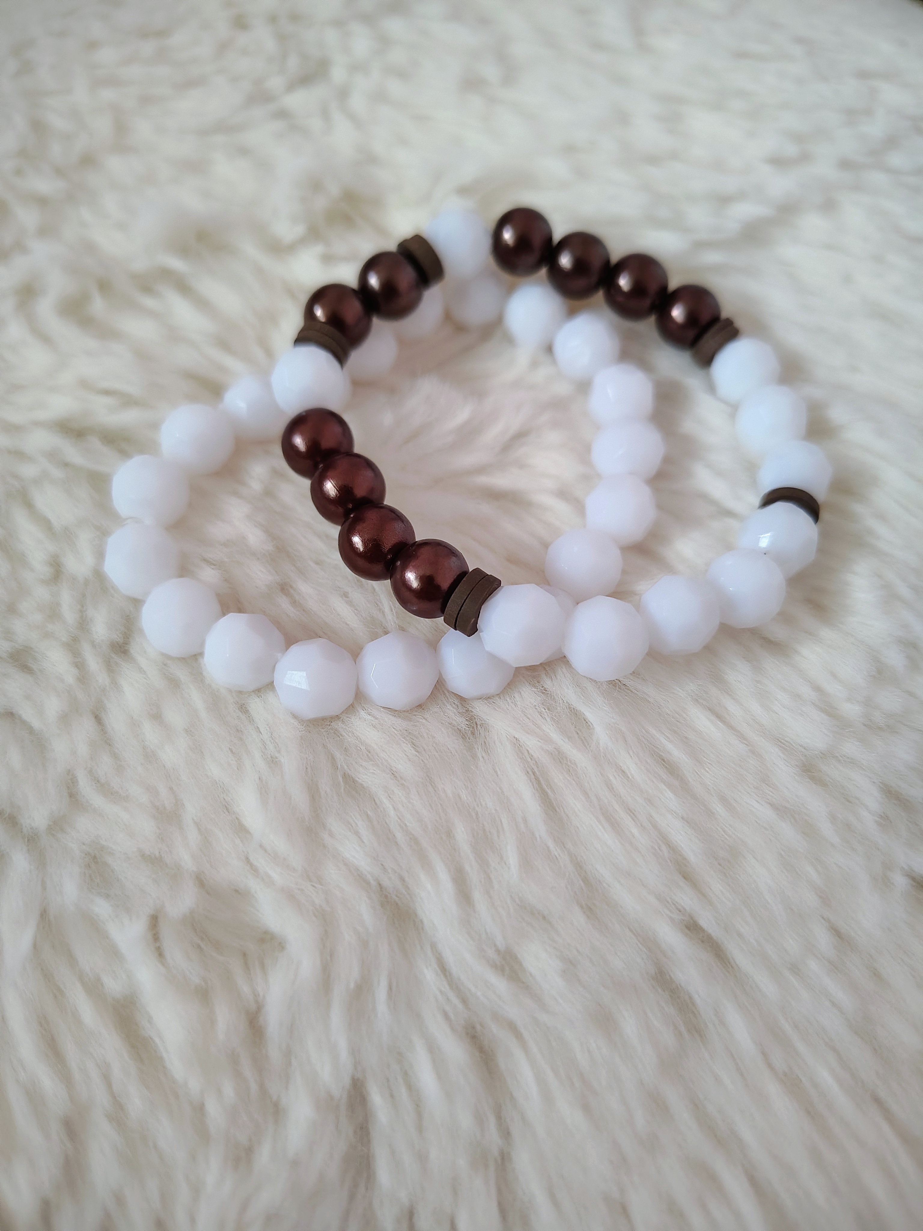 White & Brown Stack